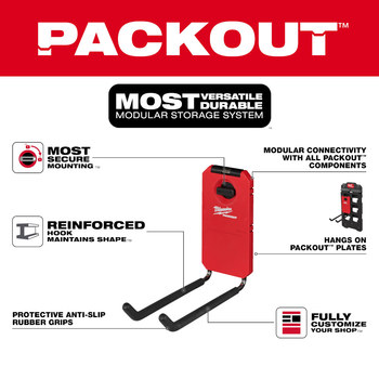 Milwaukee PACKOUT Straight Hook Hanger 48-22-8330 - Polymer/Steel
