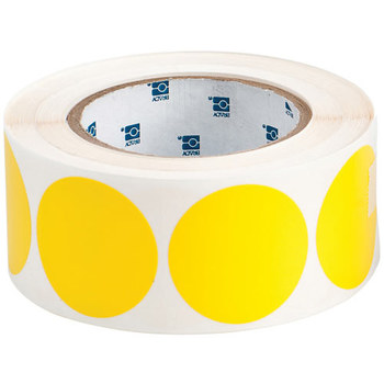 Picture of Brady Yellow Dot Outdoor Vinyl 121033 Dot Marking Label (Main product image)