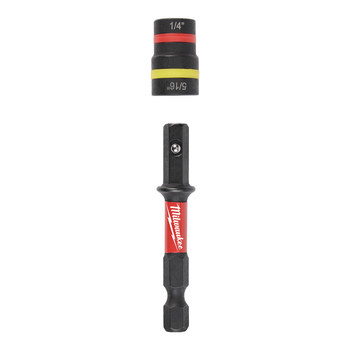Milwaukee SHOCKWAVE Impact Duty QUIK-CLEAR 1/4 in, 5/16 in 49-66-4742 2-in-1 Nut Driver - 2.425 in - 63349