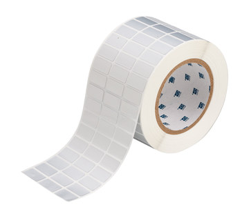 Picture of Brady Silver Tamper-Evident Vinyl Thermal Transfer THT-5-352-10 Die-Cut Thermal Transfer Printer Label Roll (Main product image)