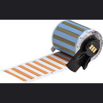 Picture of Brady PermaSleeve Orange Polyolefin Thermal Transfer M6-094-175-342-OR Heat Shrink Wire & Cable Labels (Main product image)
