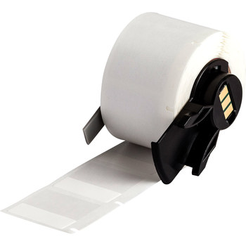Picture of Brady White, Clear Polyvinylfluoride Thermal Transfer M6-19-642 Self-Laminating Self-Extinguishing Wire & Cable Labels (Main product image)
