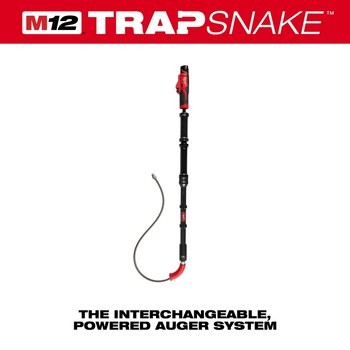 Milwaukee TRAPSNAKE Toilet Auger Cable 48-53-3576 - 6 ft x 1/2 in Cable