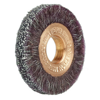 Weiler Polyflex 35293 Wheel Brush - 1-1/4 in Dia - Encapsulated Crimped Steel Bristle