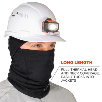 Ergodyne N-Ferno 6847 Black Universal Fleece Cold Weather Balaclava Hood - 720476-16847