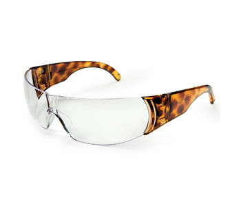 Picture of North W300 Clear Tortoise Polycarbonate Standard Safety Glasses (Main product image)