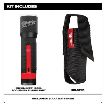 Milwaukee 2107S Focusing Flashlight - LED - Black - 54109