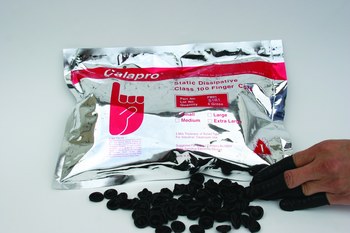 Picture of Calapro FB01 Black Medium/Large Latex Finger Cot (Main product image)