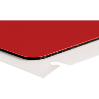 Brady B30EP-176-593-RD Raised Panel Printer Labels - 3 in x 1 in - Polyester - Red - B-593 - 63382
