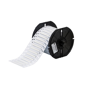 Picture of Brady Permasleeve White Heat-Shrinkable, Self-Extinguishing Polyolefin Thermal Transfer B33-125-2-342 Die-Cut Thermal Transfer Printer Sleeve (Main product image)