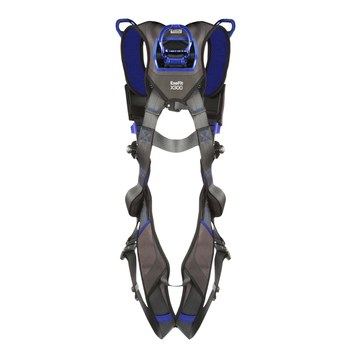 DBI-SALA ExoFit X300 1113067 Gray Large Vest-Style Back, Leg Padding Body Harness - Polyester - 648250-16345