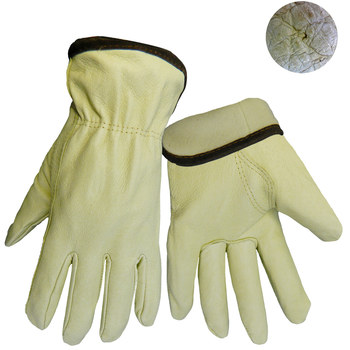 Picture of Global Glove 3200PTH White Large Leather Grain Pigskin Cold Condition Gloves (Main product image)