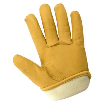 Global Glove 3200DTH Gold Large Grain Deerskin Leather Driver's Gloves - Keystone Thumb - 3200DTH-9