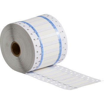 Picture of Brady Permasleeve White Heat-Shrinkable, Self-Extinguishing Polyolefin Thermal Transfer 3PS-187-2-WT-SC Die-Cut Thermal Transfer Printer Sleeve (Main product image)