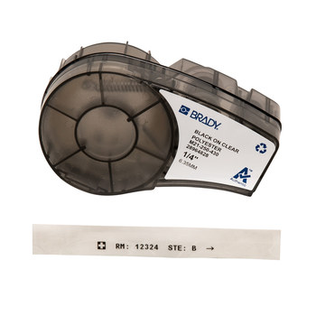 Picture of Brady Workhorse Black on Clear Abrasion-Resistant, Chemical-Resistant, Humidity-Resistant, UV-Resistant, Weather-Resistant 2 M21-250-430 Harsh Environment Printer Ribbon (Main product image)