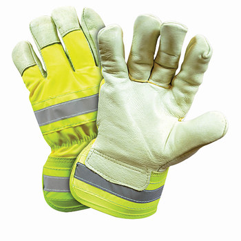 Picture of West Chester Yellow XL Leather Grain Pigskin Cold Condition Gloves (Main product image)
