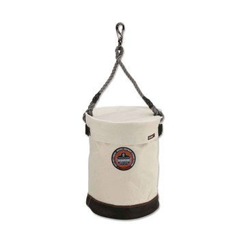 Picture of Ergodyne 14540 Arsenal 5740T 150 lb White Canvas / Leather / Plastic Round Canvas / Leather / Plastic Bucket (Main product image)