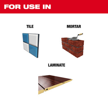 Milwaukee 1-7/8 in Tile Chisel 48-62-6030 - 9.5 in Overall Length - High Carbon Steel - SDS-Plus Shank