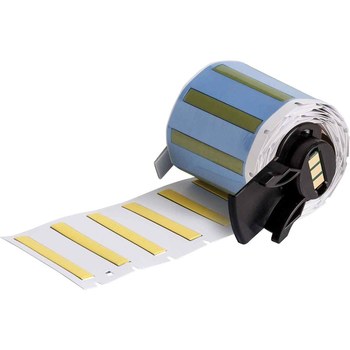 Picture of Brady PermaSleeve Yellow Polyvinylidene Thermal Transfer M6-125-175-345-YL Heat Shrink Wire & Cable Labels (Main product image)