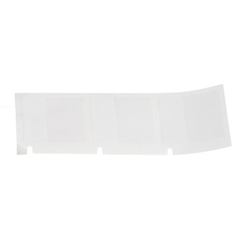 Picture of Brady Black on White, Clear Vinyl Thermal Transfer M4-49-427 Self-Laminating Wrap Around Labels (Main product image)