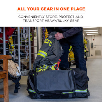 Ergodyne Arsenal 5008 Black Polyester Protective Duffel Bag - 16 in Width - 31 in Length - 15 1/2 in Height - 720476-13009