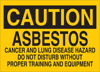 Picture of Brady B-401 Polystyrene Rectangle Yellow English Hazardous Material Sign part number 22697 (Main product image)