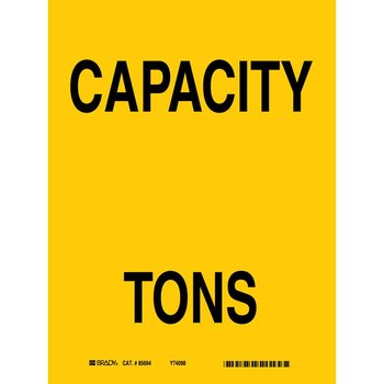 Picture of Brady B-120 Fiberglass Rectangle Yellow Black on Yellow English Equipment Safety Sign part number 47116 (Main product image)