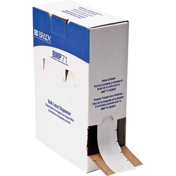 Picture of Brady M710 White, Clear Vinyl Thermal Transfer BM-30-427 Self-Laminating Wire & Cable Labels (Main product image)
