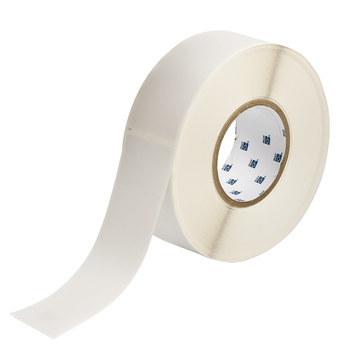Picture of Brady Clear / White Self-Extinguishing, Self-Laminating Vinyl Thermal Transfer THT-83-427-0.5 Die-Cut Thermal Transfer Printer Label Roll (Main product image)