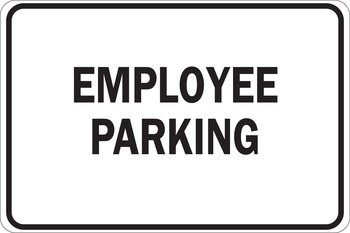 Picture of Brady B-120 Fiberglass Reinforced Polyester Rectangle White English Parking Restriction, Permission & Information Sign part number 75101 (Main product image)