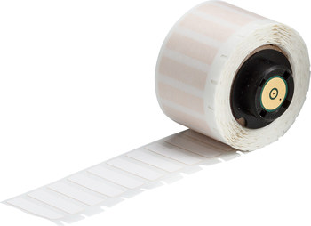 Picture of Brady White Self-Extinguishing Polyimide Thermal Transfer PTL-15-472 Die-Cut Thermal Transfer Printer Label Roll (Main product image)