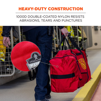 Ergodyne Arsenal GB5005 Red Nylon/Polyurethane Protective Duffel Bag - 21 in Width - 16 in Length - 15 in Height - 720476-13005