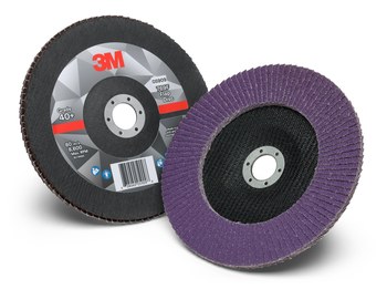 3M 769F Type 27 Flap Disc 05909 - Ceramic Precision-Shaped Grain - 7 in - 40+ - Coarse