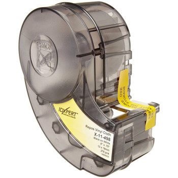 Picture of Brady Black on White Vinyl Thermal Transfer X-11-498 Die-Cut Thermal Transfer Printer Cartridge (Main product image)