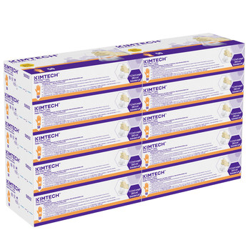 Kimtech Xtra-PFE Tan Medium Powder Free Disposable Gloves - Medical Exam Grade - 12 in Length - Rough Finish - 10.2 mil Thick - 50502