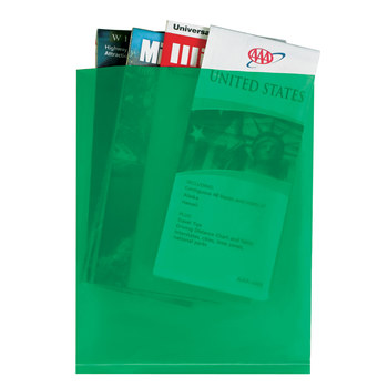 Green Flat Poly Bag - 8 in x 10 in - 2 mil Thick - 13401