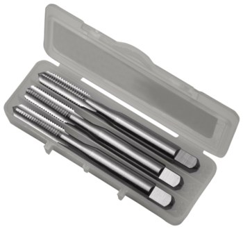 Picture of Greenfield Threading HTGPL-3PC 1/4-28 UNF H3 Bright 2.5 in Bright Straight Flute Hand Tap 318779 (Main product image)