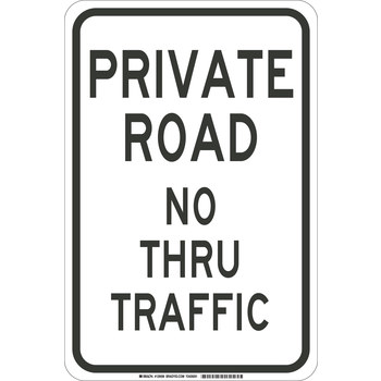 Picture of Brady B-555 Aluminum Rectangle White English Stop Signs, Traffic Control Signs & Banners Sign part number 129597 (Main product image)