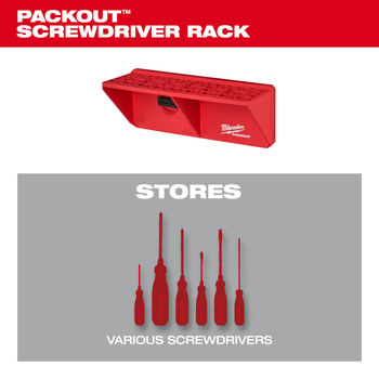 Milwaukee PACKOUT Screwdriver Rack 48-22-8341 - Polymer/Steel
