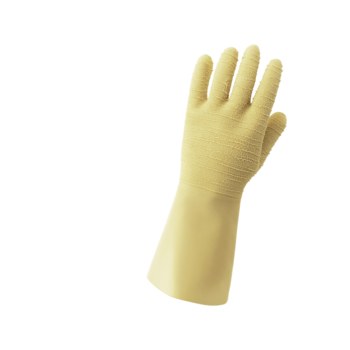 Global Glove FrogWear 190ETC Natural Medium Unsupported Chemical-Resistant Gloves - 13 in Length - Rough Finish - 22 mil Thick - 190ETC-8(M)