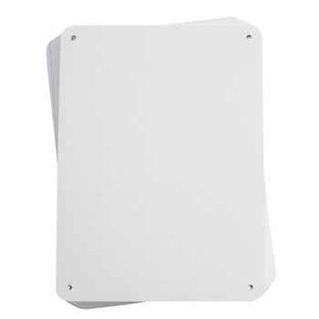 Picture of Brady B-555 Aluminum Rectangle White Sign Blank part number 13632 (Main product image)
