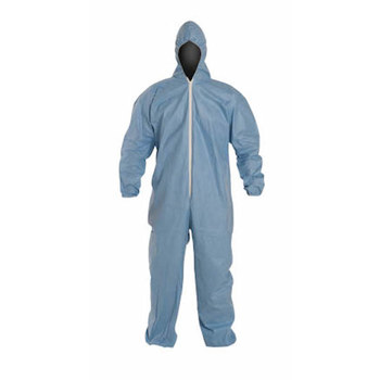 Dupont Chemical-Resistant Coveralls TM127SBULG002500, Size