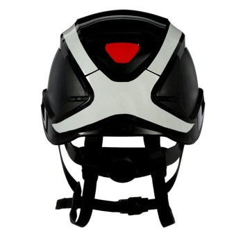 3M SecureFit Safety Helmet X5012X-ANSI Black-Unvented-Reflective