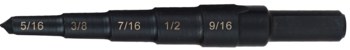 Picture of Cle-Line 5/16 in-9/16 in x 1/16 in 118° Right Hand Cut High-Speed Steel Step Drill Bit C20300 (Main product image)