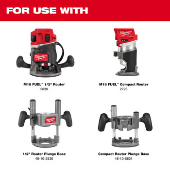 Milwaukee M18 FUEL Router Track Adapter 48-11-2838