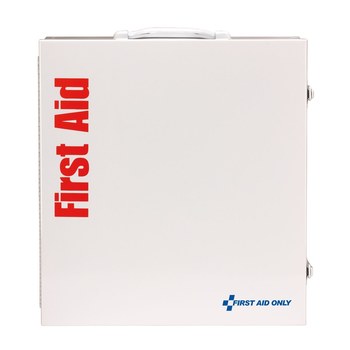 First Aid Only First Aid Cabinet - 5.5 in Width - 15 in Length - 16 in Height - Metal Case Construction - 092265-90574
