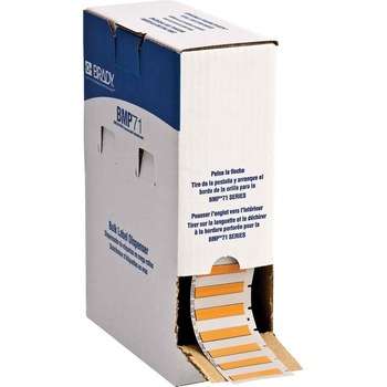 Picture of Brady PermaSleeve Orange Polyolefin Thermal Transfer BM-187-175-342-OR Heat Shrink Wire & Cable Labels (Main product image)