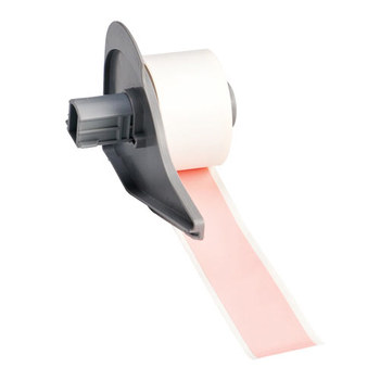 Picture of Brady Pink Indoor / Outdoor Vinyl Thermal Transfer M71C-1000-595-PK Continuous Thermal Transfer Printer Label Roll (Main product image)
