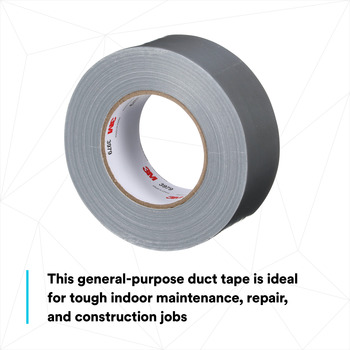 3M 3979 Silver Duct Tape - 48 mm Width x 60 yd Length - 8.0 mil Thick - 64070