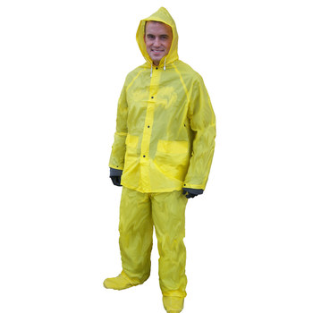 Picture of Global Glove Frogwear RSP810 Yellow XL Polyester/PVC Rain Suit (Main product image)